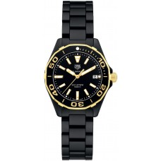 Tag Heuer Aquaracer Black & Gold Women's Watch WAY1321-BH0743